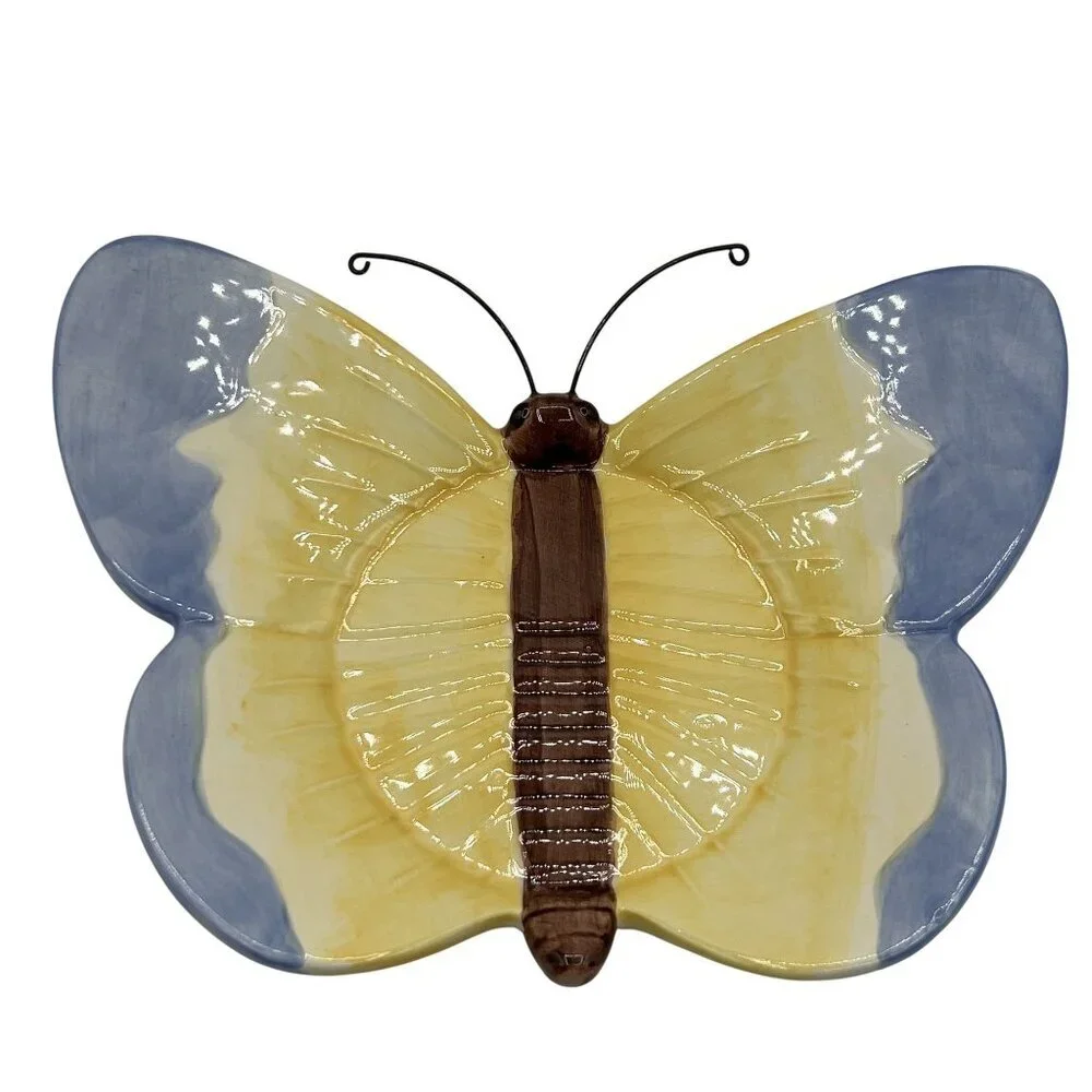 Yankee Candle Butterfly Ceramic Jar Holder 6.5